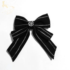 PRE-SALE Original Lolita Bowknot Brooch Accessory S22618 Black
