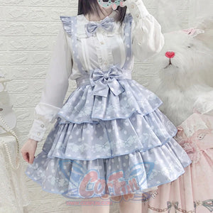 Daily Sweet Dot Lolita Strap Skirt