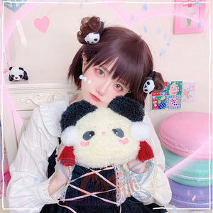 Chinese Lovely Lolita Panda Crossbody Bag Panda Head Bag