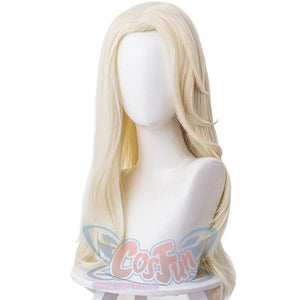 2Nd Movie Snow Ice Queen Elsa Cosplay Wigs Long Blond Wavy Hairs Mp006058