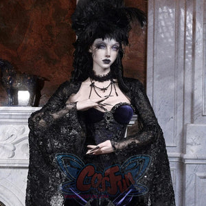 Elegy Day Gothic Shimmer Velvet Bustier Corset Top