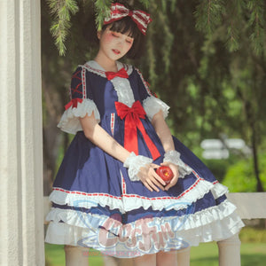 Royal Gorgeous High Waist Lolita Short Sleeve Dress