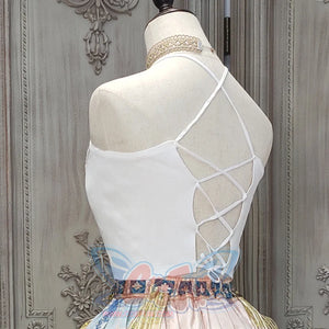 Egypt Style Lolita Backless Long Sleeve Smock and Vest