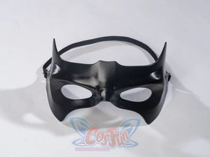 Nightwing cosplay costume - Black eye mask with wing design on white background