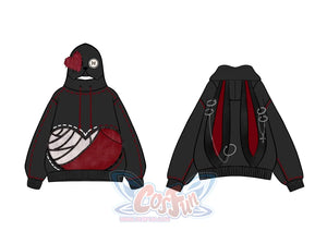 【PRE-SALE】COSFUN Original Black Cosplay Full Zip Hoodie FAN00019 Sweatshirt