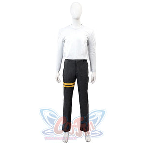 Clair Obscur: Expedition 33 Gustave cosplay base layers set pairs white crewneck shirt.