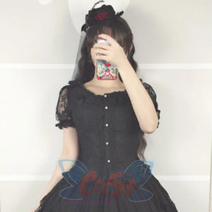 The Poem of Roses Elegant Lolita Short Sleeve Shirt - cosfun