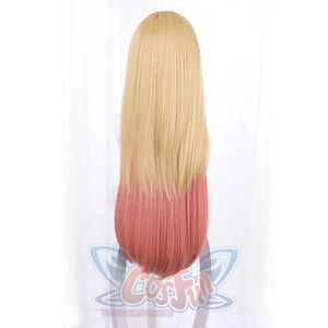 My Dress-Up Darling Kitagawa Marin Gold Pink Long Wig 00116 Wigs