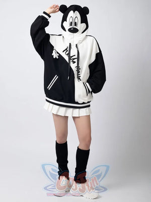 Cosfun Original Cartoon Mouse Cosplay Full Zip Hoodie A00001 Sweatshirt