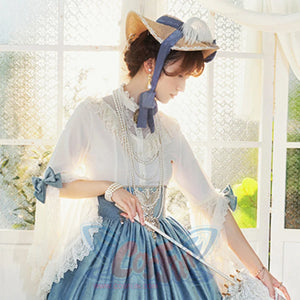 Elizabeth Elegant and Vintage Lolita Long Sleeve Shirt - cosfun