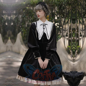 Elegant Autumn Winter Lolita Long-sleeved Dress
