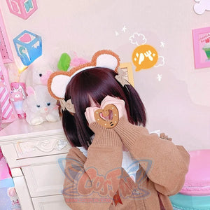 Lolita Cheese and Bear Sliced Bread Bag and Hairband Sets S22556 Hairband