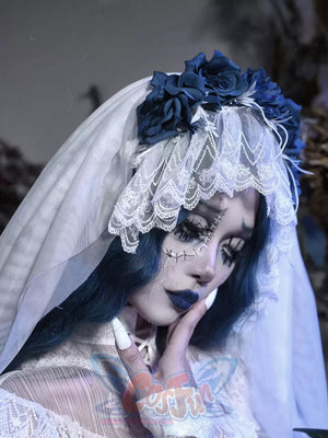 Lace and Ashes Gothic Ribcage Lace Bone Corset Dress Set Autumn - cosfun