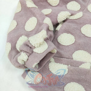 Autumn Winter Woolen Lolita Dot Coat