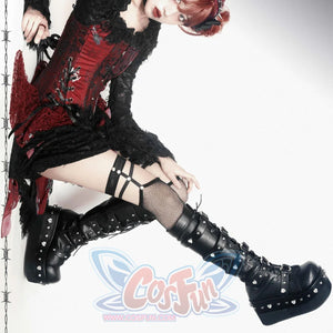 Original Spice Girl Lolita Round Toe Thick Soled Boots