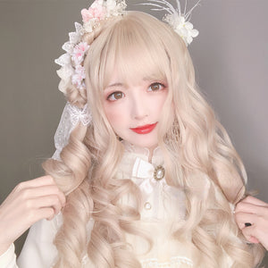 Lolita Cream Gold Long Brunches Wig S22901