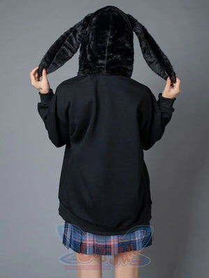 Rabbit Ears Oversize Brushed Hoodie Mp005871 Sweatshirt