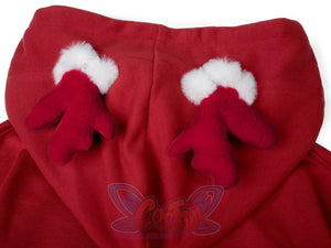 Ready To Ship Cosfun Original Snowball Elk Red Christmas Hoodie C00164 Sweatshirt