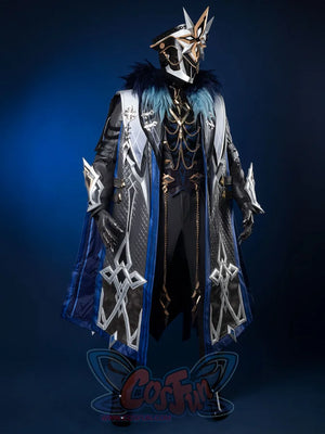 Genshin Impact Fatui Harbinger The Captain Il Capitano Cosplay Costume C09227 AAA Costumes