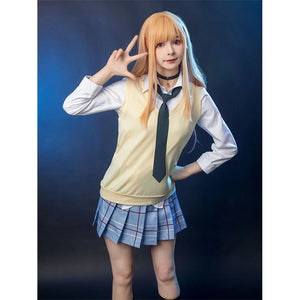My Dress-Up Darling Kitagawa Marin Uniform And Vest Cosplay Costume C01104 Costumes