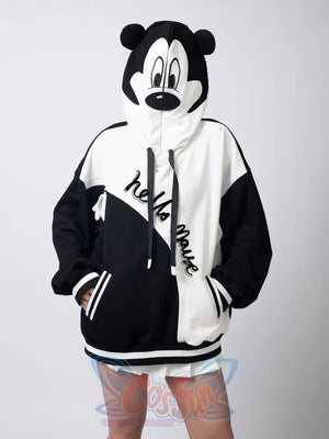 Cosfun Original Cartoon Mouse Cosplay Full Zip Hoodie A00001 Sweatshirt