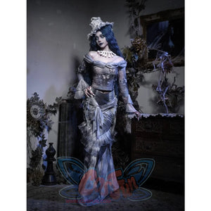 Gothic Butterfly Tie-Dye Off-Shoulder Top