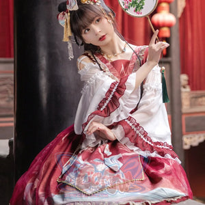 Chinese Style Daily Lolita Long Sleeve Dress