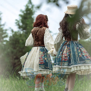 Bavaria Style Elegant Lolita Short Skirt