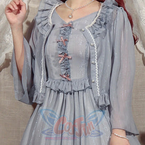 Elegant Lolita Lace Long Sleeve Sunscreen Shirt - cosfun