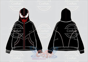 Cosfun Original Black Red Cosplay Hoodie A00005 Sweatshirt