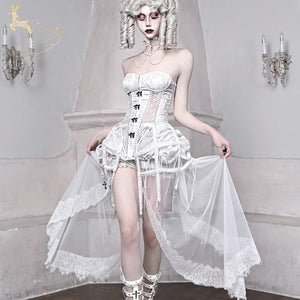 Alice White Gothic Lace-Up Birdcage Corset S22873