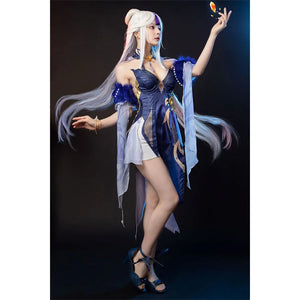 Genshin Impact Ningguang Orchid’s Evening Gown Cosplay Costume C00976 Costumes
