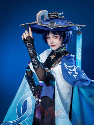 Genshin Impact Scaramouche Wanderer Cosplay Costume - angle 5