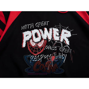 【PRE-SALE】COSFUN Original Original Spider Theme Cosplay Short Sleeve Hooded Sweatshirt A00014 Sweatshirt