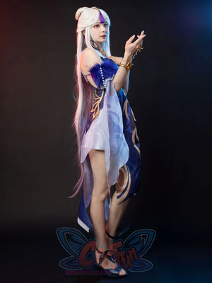 Genshin Impact Ningguang Orchid’s Evening Gown Cosplay Costume C00976 Costumes