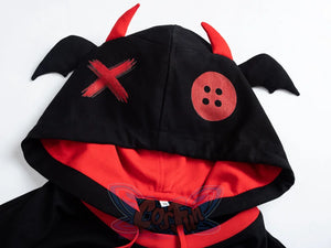 【PRE-SALE】COSFUN Original Little Demon Cosplay Short Sleeve Hooded Sweatshirt A00015 Sweatshirt