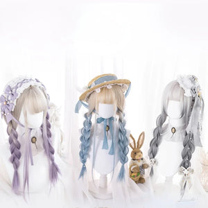 Gradual Change Long Straight Hair Lolita Wig S22323