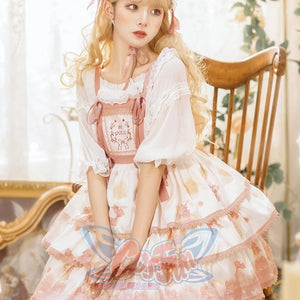 Summer Lovely Lolita High Waist Jumper Skirt