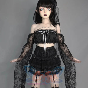 Spice Girl Gothic Lace Cake Tulle Skirt