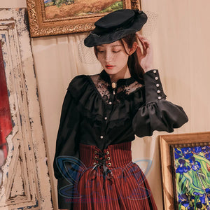 Edward Style Vintage and Classic Long-sleeved Shirt - cosfun