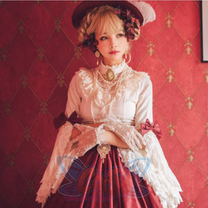 Elizabeth Elegant and Vintage Lolita Long Sleeve Shirt - cosfun