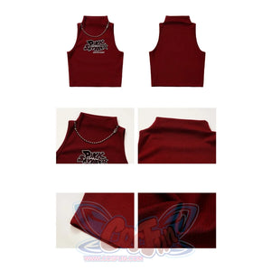 Khaki Striped Velvet Patchwork Slim Skirt Pants Sweater Suit S22429