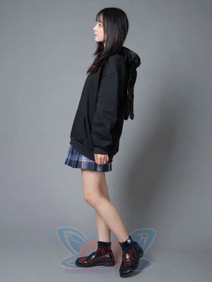 Rabbit Ears Oversize Brushed Hoodie Mp005871 Sweatshirt