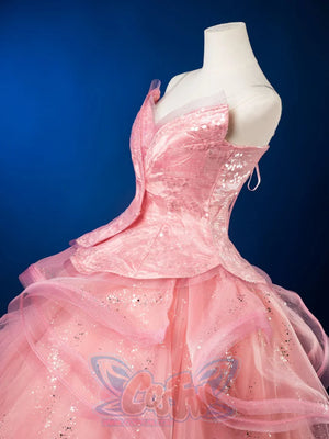 Formal Dress Cosplay Costume Dreamy Pink Strapless Ball Gown FY0144 Costumes