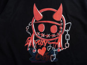 【PRE-SALE】COSFUN Original Little Demon Cosplay Short Sleeve Hooded Sweatshirt A00015 Sweatshirt