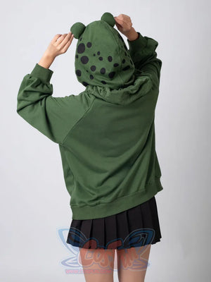【READY TO SHIP + FREE SHIPPING】COSFUN Original Animal Tales: The Frog Prince Green Pullover Full Zip Hoodie IF0001