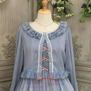 Elegant Lolita Lace Long Sleeve Sunscreen Shirt - cosfun