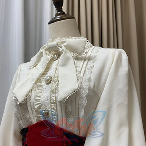 Daily Elegant Winter Lolita Woolen Houndstooth Skirt Sets