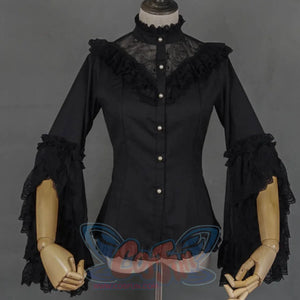 Elizabeth Elegant and Vintage Lolita Long Sleeve Shirt - cosfun