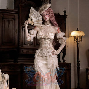 Rococo Duchess Elegant Boned Corset Waist-Cinching Top